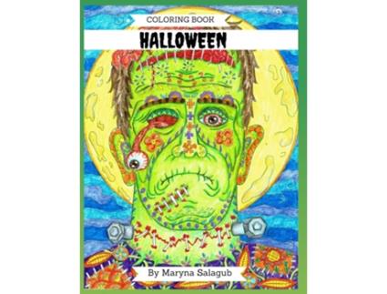 Livro Halloween Coloring Book De Maryna Salagub (inglês)