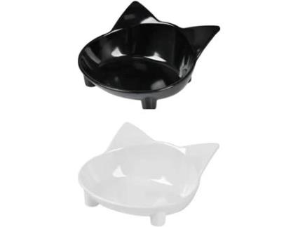 Conjunto de 2 Tigelas Antiderrapantes para Animais de Estimação KOFIHETY