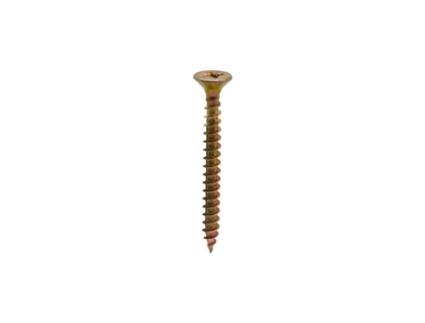 Parafuso Agglo Bicromado Cabeça Escareada Pz 4.0X20Mm - DESA - 12414020 - Rosca Completa - Parafuso Deslizante