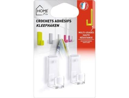 Ganchos Adesivos Home Fix Modelo Pequeno Conjunto De 2 Alta Resistência Cristal