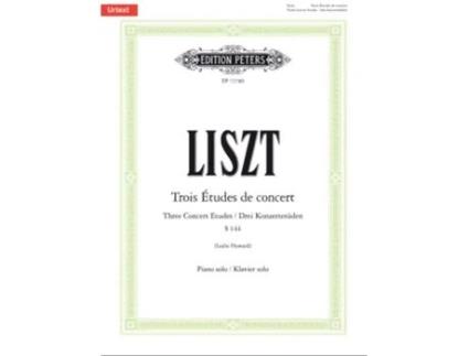 Livro Trois Etudes De Concert De Franz Liszt (inglês)