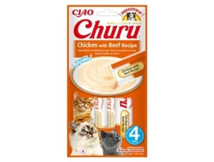 CHURU Cat Receta de Pollo Con Buey 12X4X14Gr