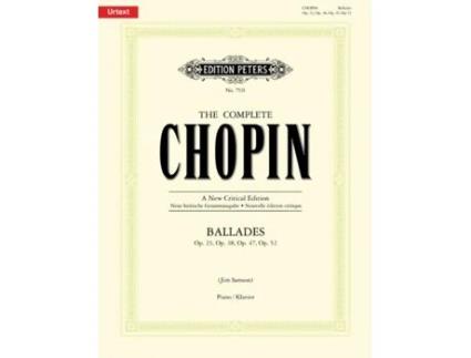 Livro The Complete Chopin Ballades De Fr D Ric Fr Chopin (inglês)