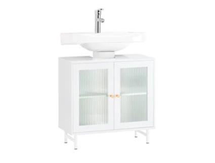 Armário De Casa De Banho Com Lavatório De Chão Bzr115 Ii W Sobuy