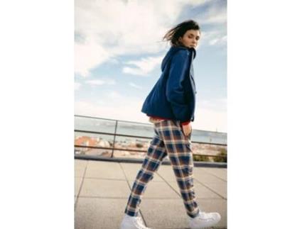 Casaco de Mulher THROTTLEMAN Capuz Bolsos Poliéster Azul (XL)