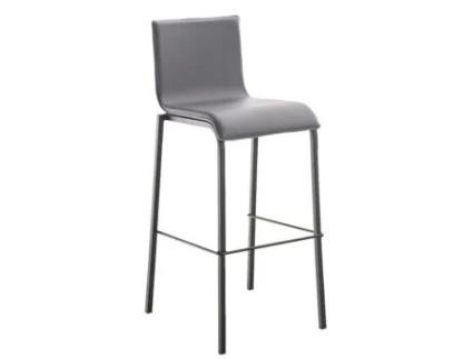 Banco de bar Revonnas B78 couro sintético metal design contemporâneo