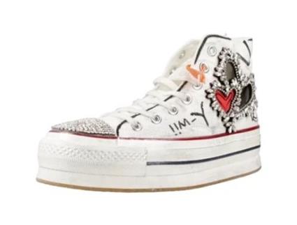 Sapatos de Mulher NANKU Tecido Branco (39)