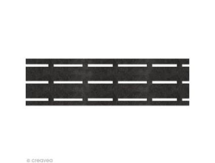 Perfobande Cinto 7 Cm Preto Por Metro Vlieseline (sob Medida)