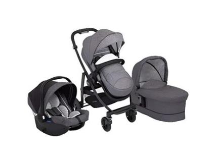 Carrinho De Bebê Combinável Graco Evo Suits Me - Cinza - 4 Rodas - Nascimento A 15 Kg