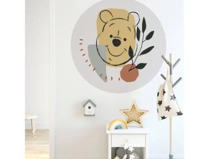 Papel De Parede Fotográfico Komar Disney Dot Winnie The Pooh 125 X 125 Cm Autocolante Multicolorido
