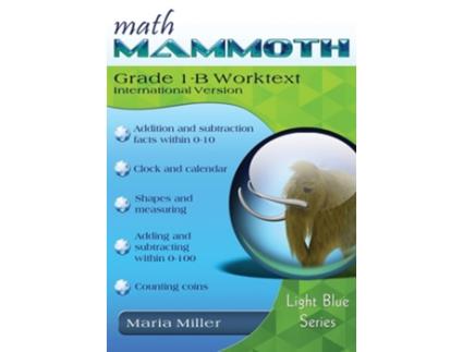Livro Math Mammoth Grade 1-B Worktext, International Version de Maria Miller (Inglês)