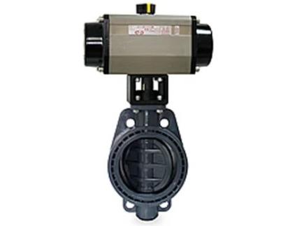 Valvula de PVC Mariposa com Acionamento Pneumático sem Efeito com EPDM 315 HIDROTEN
