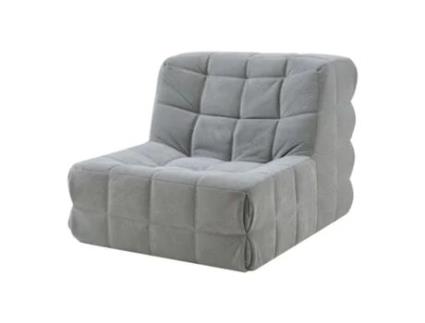 Cadeira De Chão Koskyvn Têxtil 75x90x100 Cm Cinzento En.casa