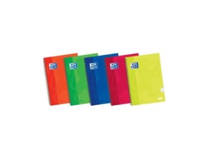 Livro Paq/5 Bloc Fº 80h 90g Pauta Cuad.5x5 Tapa Extradura Colores Surtidos De Desconocido (espanhol)