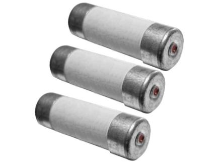 3 Fusíveis Cerâmicos 10,3x25,8mm 16a Com Luz Indicadora Zenitech