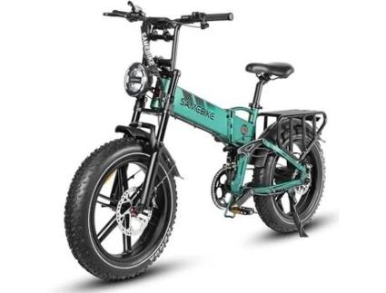 SAMEBIKE SAMEBIKE Rs-A02-It-Gn 48V 17Ah Fat Tire E-Bike 20 X 4 0 Polegadas Bicicleta Elétrica Dobrável Mountain Beach Snow Ebike
