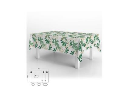 Toalha De Mesa Retangular Antimanchas Em Oleado 140 X 250 Cm. Primavera Oryx