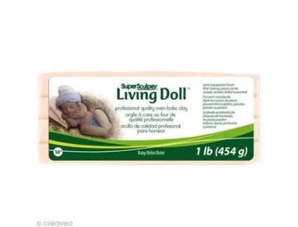 Super Sculpey Boneca Viva Baby Bege 454 Gr