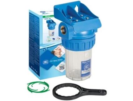 Conjunto de Filtragem em Linha de 5 Filtros com Inserção de Latão BSP de 3/4 Polegada