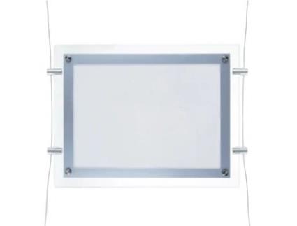 PrimeMatik - Quadro de imagem iluminado por LED  A2 670x495mm dupla face acrílico para propaganda poster sinal