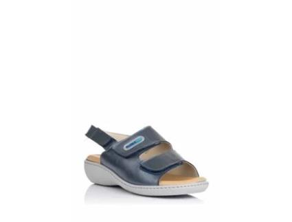 Sandálias para Mulher PLUMAFLEX 36 EU (Pele - Azul)