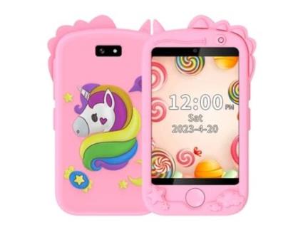 Smartphone Infantil K Ikido Telefone De Brinquedo Ecrã Táctil De 2,4 Polegadas Com Gps, Sos, Presente Para Crianças Dos 3 Aos 10 Anos
