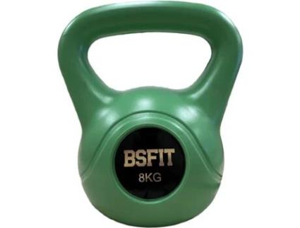 Kettlebell 8 kg. Peso Kettlebell de concreto Bsfit com alça ergonômica