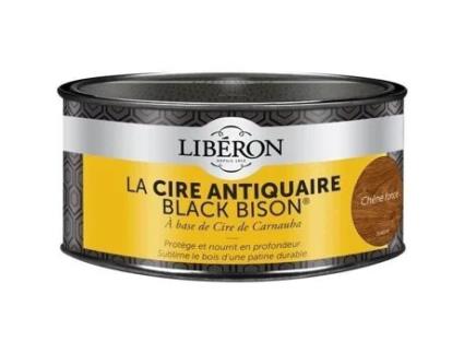 Pasta De Cera Para Antiquários Black Bison Carvalho Escuro 500 Ml Liberon