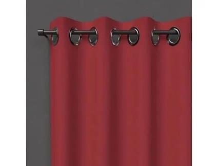 Cortinado SOLEIL D OCRE Soleil Docre Blackout Poliéster Vermelho (140x180cm)