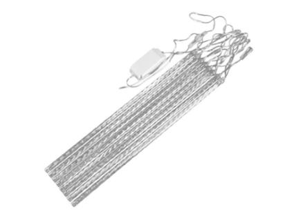 Chuveiro de meteoros à prova dágua, 30cm, luz azul, plug em tubos de 110v, gotejamento, fluviologia, lâmpada cascata LAANCOO