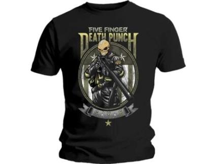 T-shirt FIVE FINGER DEATH PUNCH (L - Preto)