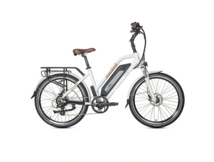 Bicicleta Elétrica Jobobike Commuter 18 Alumínio, Roda 26 250w 36v 18.2ah 90km Branco