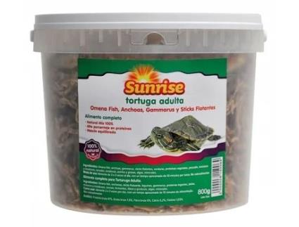 SUNRISE Tortuga Adulta Omena Anchoas Gammarus Sticks 800 Gr