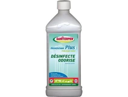 Saniterpen Plus 1L Green Freshness Desinfetante Bactericida, Perfume Pin Dos Landes, Tolerado por Animais