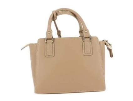 Bolsa De Mulher Charlotte Pauletta Taupe Pele Cinzento