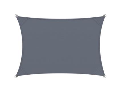 Vela de sombra DETEX - Antracite retangular 3x4m - Proteção UV50 - Repelente à água DETEX