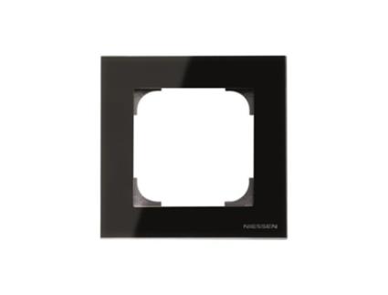 Moldura 1 Elemento Cristal Preto Niessen Sky 8571 Cn
