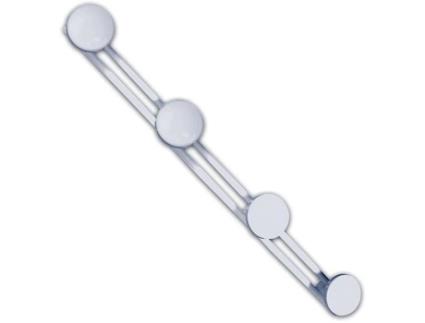 Cabide 4 Cabeças Epóxi Branco Godonnier