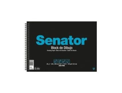 Livro Bloc Dibujo Espiral Senator Fº Prolongado 20h 150g Liso Microperforado De Desconocido (espanhol)