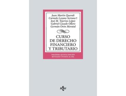 Livro Curso De Derecho Financiero Y Tributario Da Editorial Tecnos De Carmelo Lozano Serrano, Juan Martín Queralt Et Al. (espanhol)