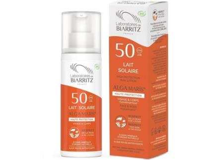 Leite Solar de Rosto  Alga Maris SPF 50 (100 ml)