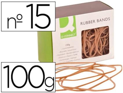Elásticos Q-connect  100Gr. Nº15 150X2Mm