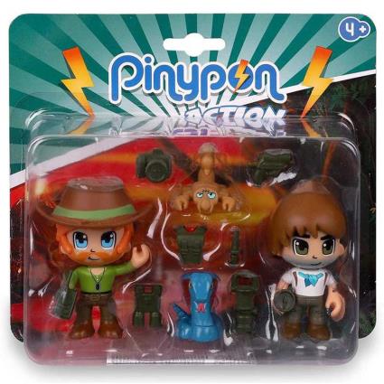 Pinypon   Action Wild 2 Figuras e Animal  (3 anos - 5 x 4 x 8 cm)