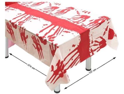 Decorações de Halloween  Toalha de Mesa com sangue (274x137 cm)