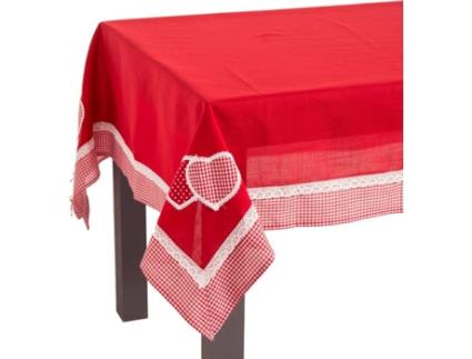 Toalha de Mesa de Natal  vermelho (Microfibra - 150x150 cm)