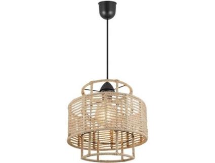 Candeeiro de Teto  Aifos (Preto - E27 - Máx. 60W - Corda - Metal)