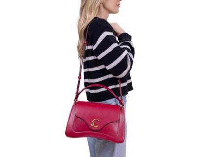 Mala De Ombro De Mulher Coccinelle Calf Cocker Medium Pele Rosa (one)