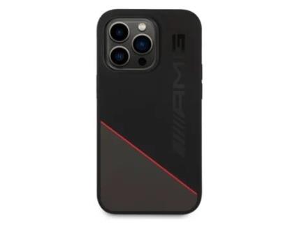 Capa Protetora Bicolore Para Iphone 14 Pro Max Mercedes Amg Preto