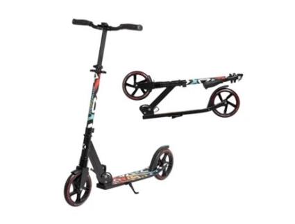 Leogreen Scooters Dobráveis, Dobráveis ??e Ajustáveis ??em Altura, Até 100 Kg, Rodas Pu De 205 Mm, Scooter De Alumínio Estável Com Suporte