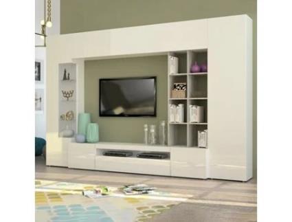 Estante Modular Móvel Tv Módulo Vitrina Coluna Branco Cinzento Egypt Report WEB FURNITURE